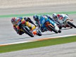 Marquez riding ahead of Espargaró and Louis Rossi at Misano