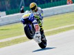 Valentino Rossi pulls off a wheelie at Misano