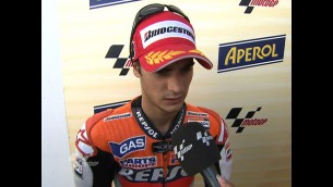 Pedrosa reacts to Misano pole