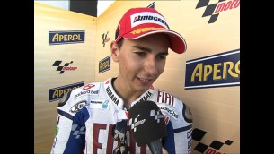 Lorenzo happy with second on Misano grid