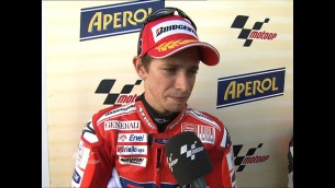 Stoner satisfied with Misano front row
