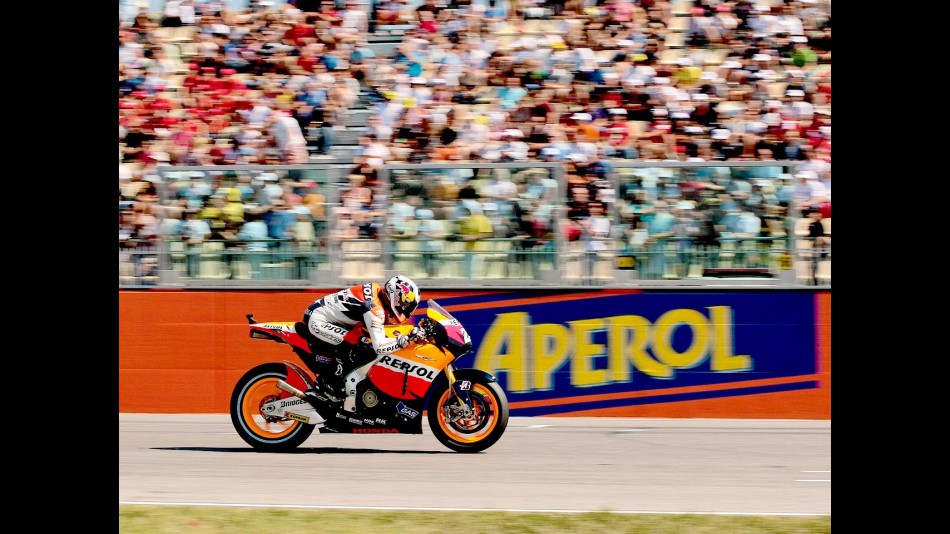 Dani Pedrosa in action at Misano