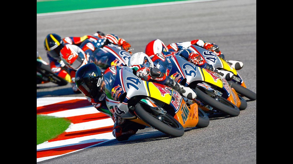 Red Bull Rookies Cup group in action at Misano