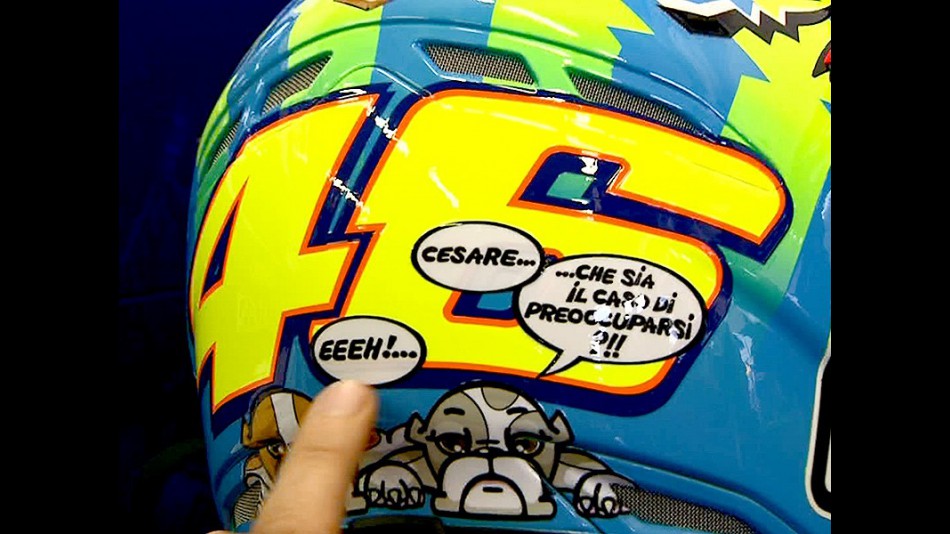 Valentino Rossi unveils special helmet design for home GP