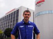 Cal Crutchlow on his visit tour at Yamaha factory