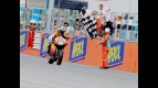 Dani Pedrosa finishing the MotoGP race at Misano
