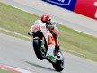 Marco Simoncelli in action at Misano