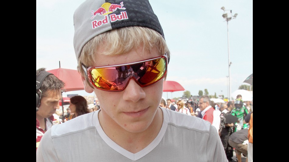 Scott Redding before the Moto2 race at Misano