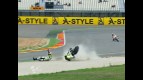 Aragón 2010 - MotoGP - FP1 - Aleix Espargaro - Crash