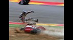 Aragon 2010 - 125cc - QP - Action - Luis Salom - Crash