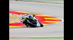 Valentino Rossi in action at Motorland Aragón