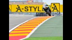 Valentino Rossi in action at Motorland Aragón