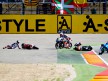 125cc Crash during the race at Motorland Aragón