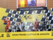 Hayden, Pedrosa and Stoner celebrate GP win at Motorland Aragón