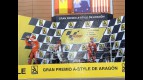 Hayden, Pedrosa and Stoner celebrate GP win at Motorland Aragón