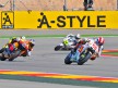 Marco Simoncelli riding ahead of MotoGP Group at Motorland Aragón