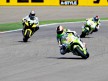 Espargaró riding ahead of Edwards and Kallio at Motorland Aragón