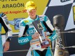 Bradley Smith on the podium at Motorland Aragón