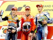Dovizioso, Stoner and Rossi on the podium at Motegi