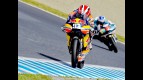 Mar Marquez in action at Motegi