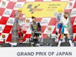 Simón, Elías and Abraham on the podium at Motegi