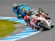 Simoncelli riding ahead of MotoGP group at Motegi