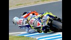 Valentino Rossi chasing Jorge Lorenzo