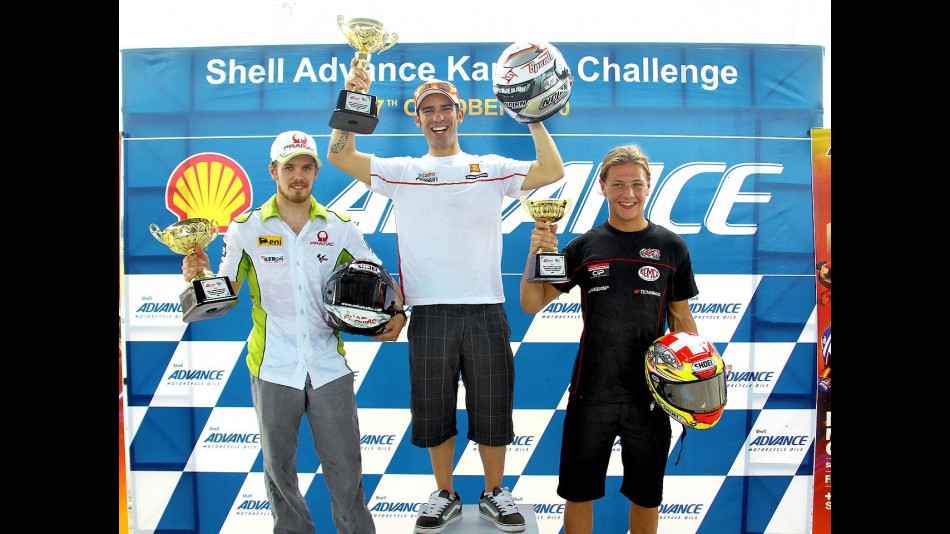 Kart race with MotoGP riders at Sepang