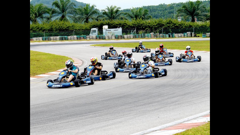 Kart race with MotoGP riders at Sepang
