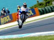 Jorge Lorenzo pulls off a wheelie at Phillip Island