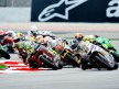 Toni Elías riding ahead of Moto2 group at Sepang