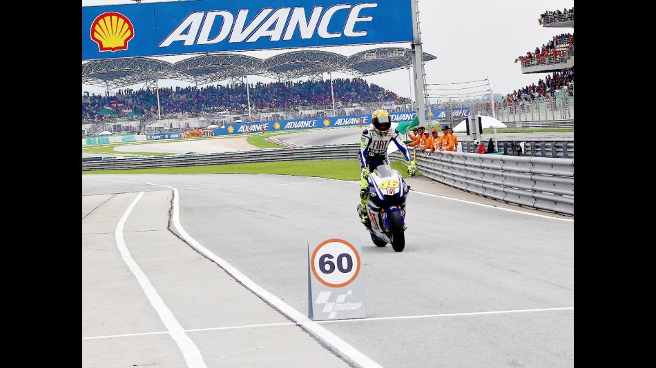 Valentino Rossi after the race at Sepang