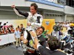 Cecchini and Elias celebrate 2010 Moto2 World Championship at Sepang