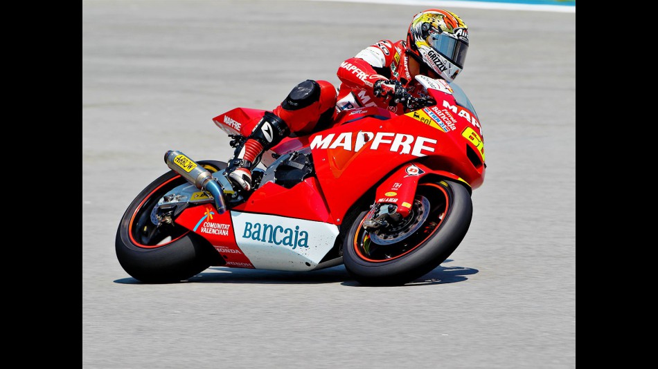 Julián Simón in action at Sepang