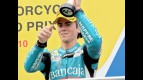 Nico Terol on the podium at Sepang