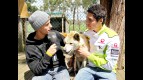 Pol and Aleix Espargaró at the Maru Wildlife Park