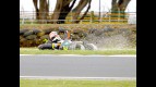 Simone Corsi crashes during the FP1 at Phillip Island