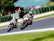 Alex de Angelis riding ahead of Takahashi at Phillip Island
