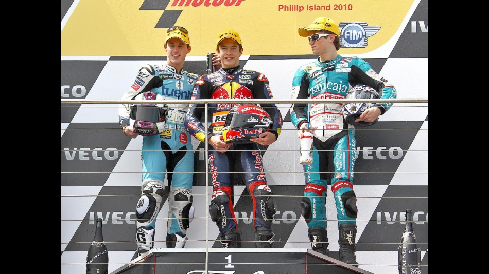Espargaró, Marquez and Terol on the podium at Phillip Island