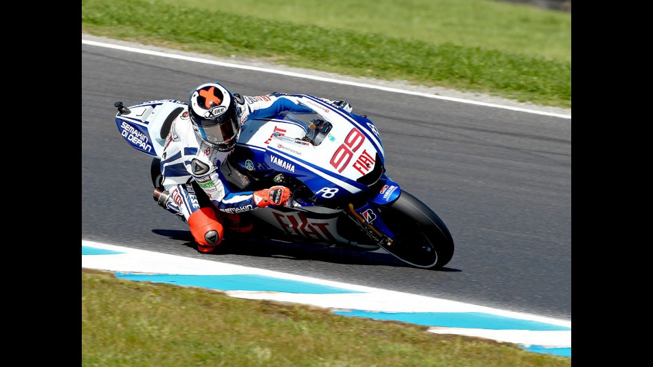 Jorge Lorenzo in action at Phillip Island