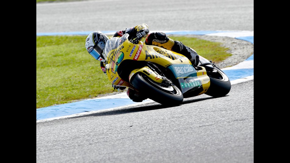 Héctor Barberá in action at Motorland Aragón