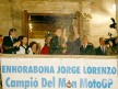 MotoGP World Champion Jorge Lorenzo celebrates victory at Palma de Mallorca (Photo by: Diario de Mallorca)