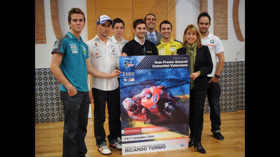 Official poster presentation of the Valencia GP 2010
