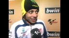 Rossi happy with wet setting