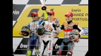 Rossi, Lorenzo and Dovizioso on the podium at Estoril