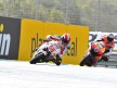 Simoncelli riding ahead of Dovizioso at Estoril