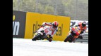 Simoncelli riding ahead of Dovizioso at Estoril
