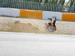 Danny Webb crashes during Warm Up at Estoril