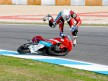 Danny Webb crashes during Warm Up at Estoril