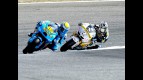 Bautista riding ahead of Aoyama at Estoril